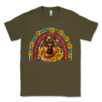 Army Green german shepherd rainbow Classic Tee - Artiststas