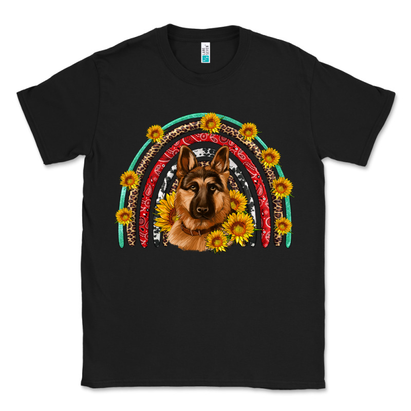 German Shepherd Rainbow Classic Tee by Artiststas | Teevron