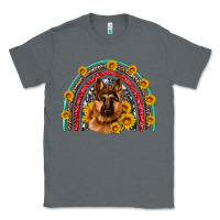 Charcoal Heather german shepherd rainbow Classic Tee - Artiststas