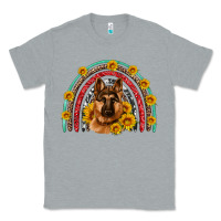 Heather Grey german shepherd rainbow Classic Tee - Artiststas
