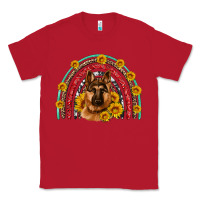 Red german shepherd rainbow Classic Tee - Artiststas