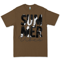 Cacao Summer Vibes Black White Cowhide Premium Tee - CowCowDesign