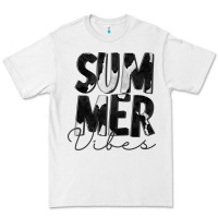 White Summer Vibes Black White Cowhide Premium Tee - CowCowDesign