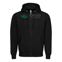 Black The ohio university Zipper Hoodie - linhVisuals
