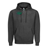 Charcoal Heather The ohio university Zipper Hoodie - linhVisuals