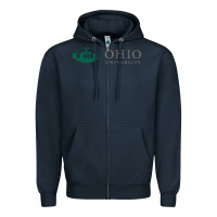 Navy The ohio university Zipper Hoodie - linhVisuals