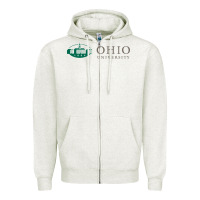 Oatmeal Heather The ohio university Zipper Hoodie - linhVisuals