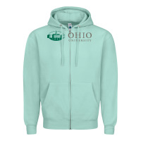 Seafoam The ohio university Zipper Hoodie - linhVisuals