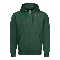 Sports Green The ohio university Zipper Hoodie - linhVisuals