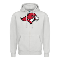 Dove Grey benedictine, mesa, college Zipper Hoodie - linhVisuals