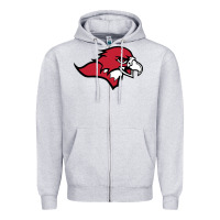 Heather Grey benedictine, mesa, college Zipper Hoodie - linhVisuals
