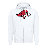 White benedictine, mesa, college Zipper Hoodie - linhVisuals