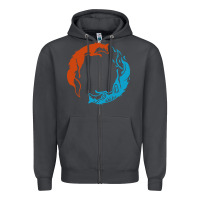 Smoke spirit of the north Zipper Hoodie - linhVisuals