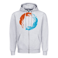 Heather Grey spirit of the north Zipper Hoodie - linhVisuals