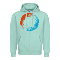 Seafoam spirit of the north Zipper Hoodie - linhVisuals