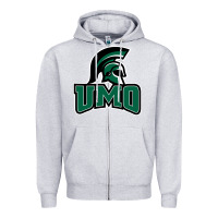 Heather Grey university of mount olive trojan Zipper Hoodie - linhVisuals