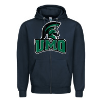 Navy university of mount olive trojan Zipper Hoodie - linhVisuals
