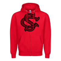 Red usc baseball Zipper Hoodie - linhVisuals