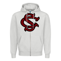 Dove Grey usc baseball Zipper Hoodie - linhVisuals