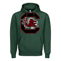 Sports Green the gamecocks athletics Zipper Hoodie - linhVisuals