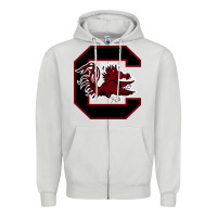 Dove Grey the gamecocks athletics Zipper Hoodie - linhVisuals