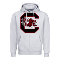 Heather Grey the gamecocks athletics Zipper Hoodie - linhVisuals