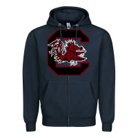 Navy the gamecocks athletics Zipper Hoodie - linhVisuals