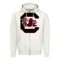 Oatmeal Heather the gamecocks athletics Zipper Hoodie - linhVisuals