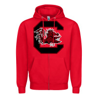 Red the gamecocks athletics Zipper Hoodie - linhVisuals
