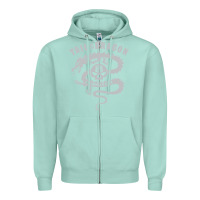 Seafoam tail of the dragon Zipper Hoodie - linhVisuals