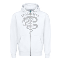 White tail of the dragon Zipper Hoodie - linhVisuals