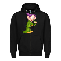 Black dopey Zipper Hoodie - linhVisuals