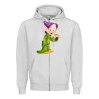 Dove Grey dopey Zipper Hoodie - linhVisuals