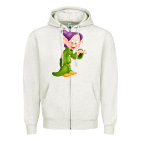 Oatmeal Heather dopey Zipper Hoodie - linhVisuals