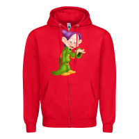 Red dopey Zipper Hoodie - linhVisuals