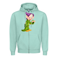 Seafoam dopey Zipper Hoodie - linhVisuals