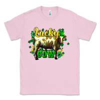 Bubblegum Pink St. Patrick's Day Cow Classic Tee - HowdyJamesFarm