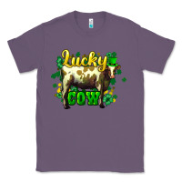 Lavender St. Patrick's Day Cow Classic Tee - HowdyJamesFarm