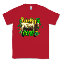 Red St. Patrick's Day Cow Classic Tee - HowdyJamesFarm