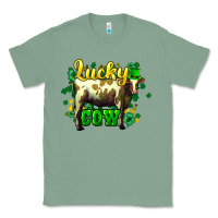Sage St. Patrick's Day Cow Classic Tee - HowdyJamesFarm