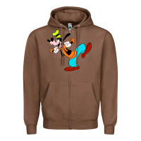 Chestnut goofy Zipper Hoodie - linhVisuals