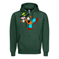 Sports Green goofy Zipper Hoodie - linhVisuals