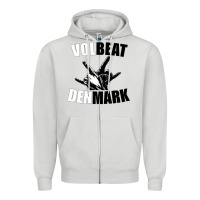 Dove Grey volbeat denmark Zipper Hoodie - linhVisuals
