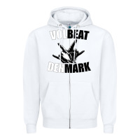 White volbeat denmark Zipper Hoodie - linhVisuals