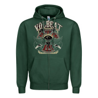 Sports Green volbeat est.2001 Zipper Hoodie - linhVisuals