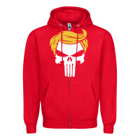 Trump Skull Zipper Hoodie | Teevron
