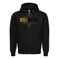 Black volbeat wake up baby Zipper Hoodie - linhVisuals