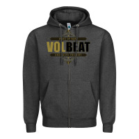 Charcoal Heather volbeat wake up baby Zipper Hoodie - linhVisuals
