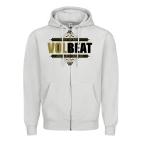 Dove Grey volbeat wake up baby Zipper Hoodie - linhVisuals