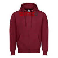 Burgundy Seattle University Zipper Hoodie - linhVisuals